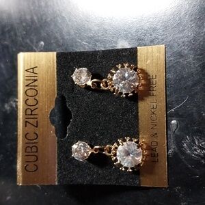 Cubic Zirconia Dangle Earrings